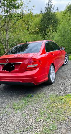 2013 red mercedes-benz c-250 turbo for sale in Rainier, OR – photo 3