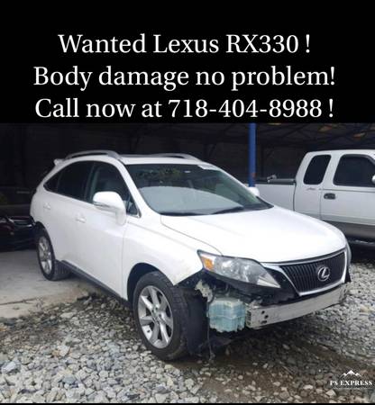 Wanted 2004 2005 2006 2007 2009 And up Lexus rx330 / rx350. !!!!!! -... for sale in Jersey City, DE – photo 2