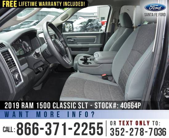 *** 2019 RAM 1500 CLASSIC SLT 4WD *** Camera - Flex Fuel - Bluetooth... for sale in Alachua, FL – photo 13