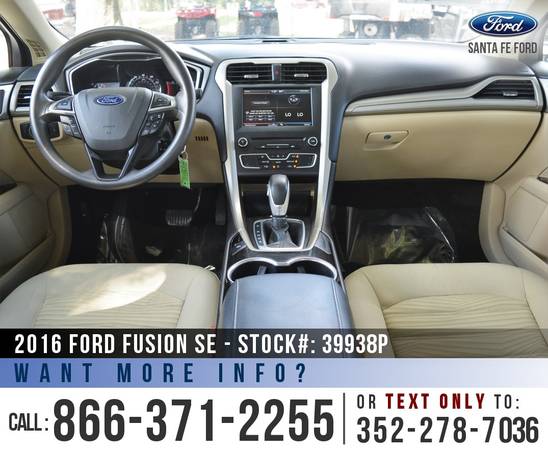 *** 2016 Ford Fusion SE *** SYNC - Bluetooth - Touchscreen - Camera for sale in Alachua, GA – photo 15