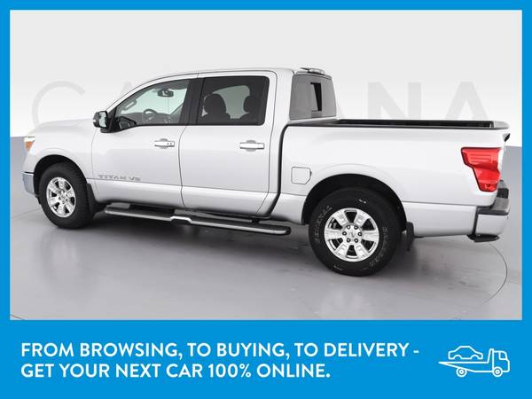 2018 Nissan Titan Crew Cab SV Pickup 4D 5 1/2 ft pickup Silver for sale in South El Monte, CA – photo 5