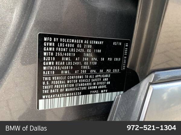 2016 Volkswagen Tiguan R-Line SKU:GW083230 SUV for sale in Dallas, TX – photo 22