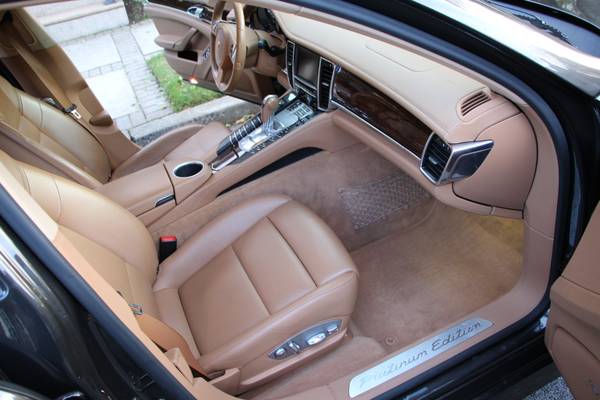 2013 PORSCHE PANAMERA 4 PLATINUM EDITION AWD BRWN/BEIGE LOADED DVD for sale in Brooklyn, NY – photo 13