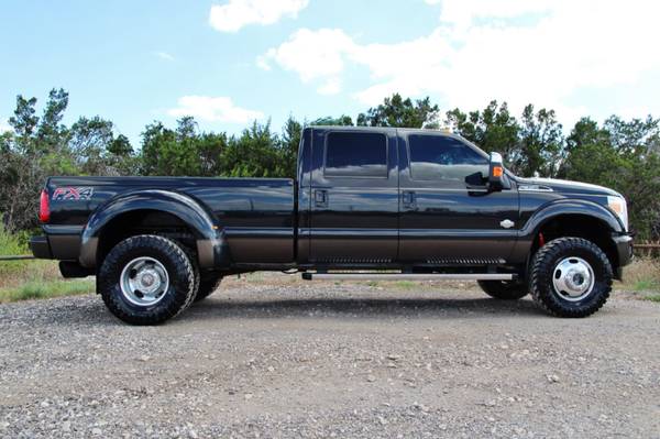 2015 FORD F350 KING RANCH 4X4 - BLK ON BLK - NAV ROOF- NEW 35" TOYO MT for sale in LEANDER, TX – photo 12