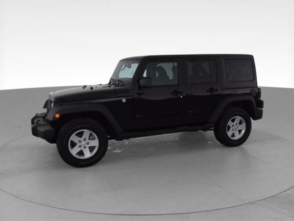 2017 Jeep Wrangler Unlimited Sport SUV 4D suv Black - FINANCE ONLINE... for sale in Athens, OH – photo 4