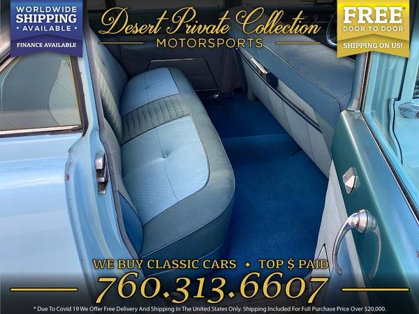 Drive this 1955 Cadillac 4 DOOR CLEAN and ORIGINAL Sedan home TODAY! for sale in Palm Desert , CA – photo 8