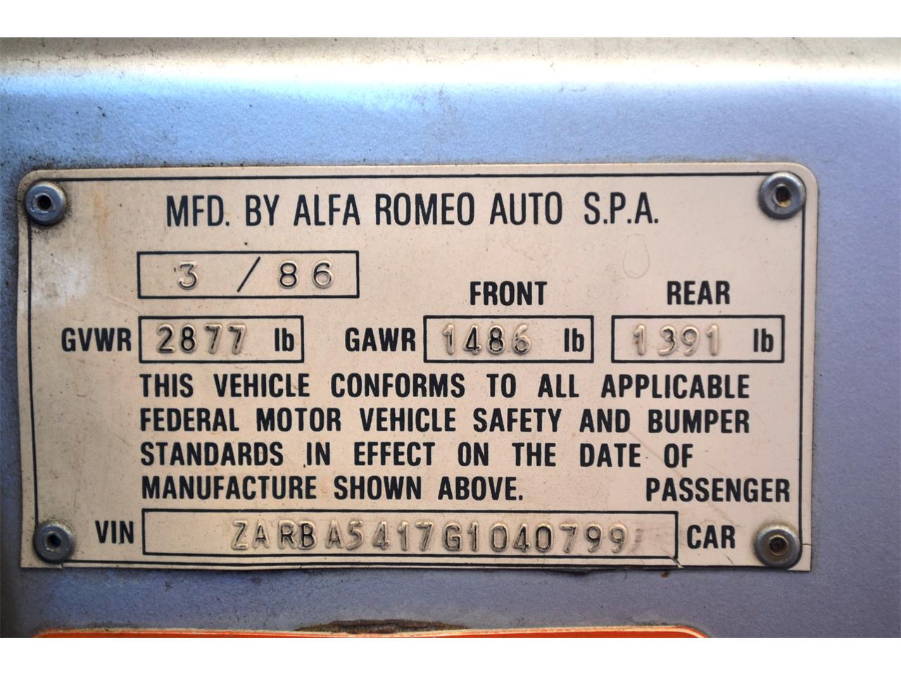 1986 Alfa Romeo Quadrifoglio for sale in Barrington, IL – photo 27