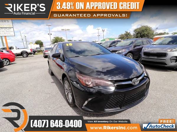 $145/mo - 2015 Toyota Camry SE - 100 Approved! - cars & trucks - by... for sale in Kissimmee, FL – photo 6