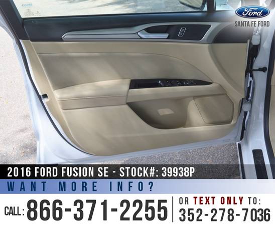 *** 2016 Ford Fusion SE *** SYNC - Bluetooth - Touchscreen - Camera for sale in Alachua, GA – photo 12