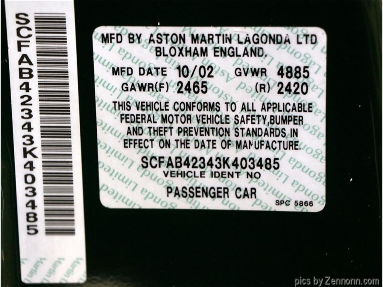 2003 Aston Martin DB7 for sale in Addison, IL – photo 37