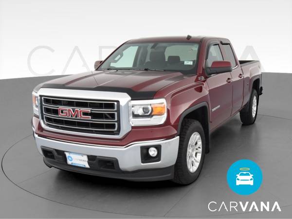 2014 GMC Sierra 1500 Double Cab SLE Pickup 4D 6 1/2 ft pickup Red -... for sale in Indianapolis, IN