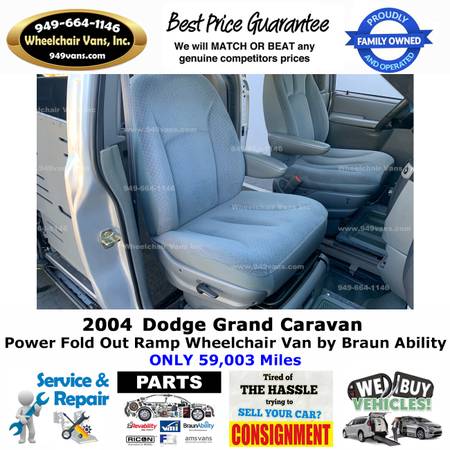 2004 Dodge Grand Caravan Power Ramp Side Loading Wheelchair Van for sale in Laguna Hills, CA – photo 14