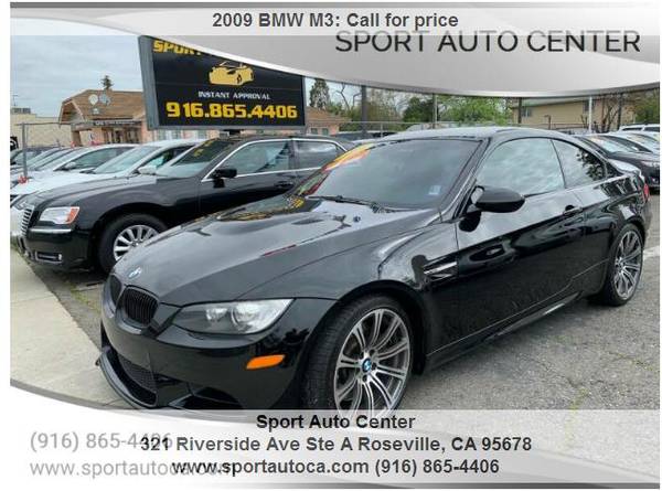 2009 BMW M3 Coupe easy financing (2500 DOWN 317 MONTH) for sale in Roseville, CA