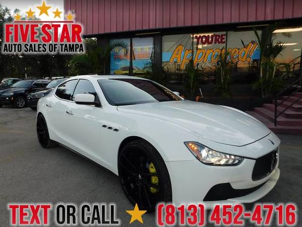 2014 Maserati Ghibli S Q4 S Q4 AS LOW AS 1500 DOWN! W,A,C AS LOW 2.9% for sale in TAMPA, FL