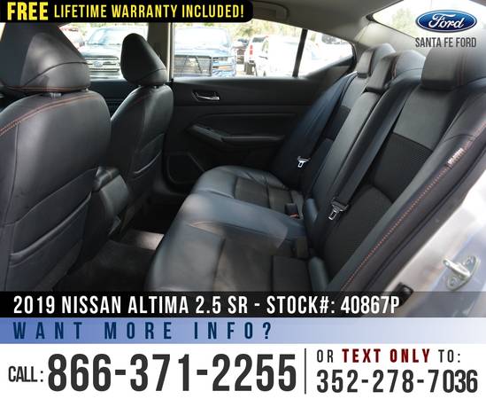 2019 NISSAN ALTIMA 2 5 SR Cruise Control - Leather Seats for sale in Alachua, GA – photo 18