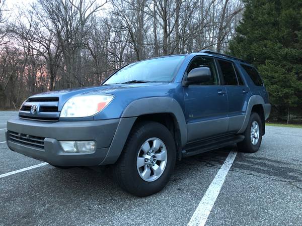 2003 Toyota 4Runner SR5 Sport Utility 4D SUV 4 0L V6 Blue Gray Side for sale in Bowie, District Of Columbia – photo 9