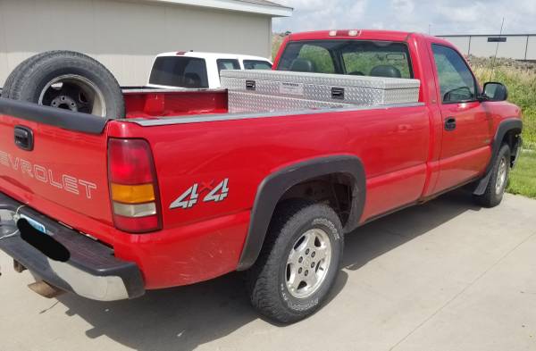 2000 Chevrolet Silverado 1500 k1500 work truck long box WT 4x4 for sale in Fargo, ND – photo 3
