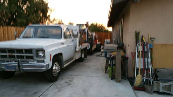 1978 GMC 1 ton flatbed w/dually rear end - cars & trucks - by owner... for sale in Empire, CA – photo 4