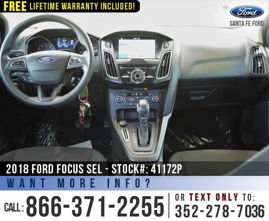 2018 Ford Focus SEL Sunroof - Backup Camera - Cruise Control for sale in Alachua, FL – photo 14