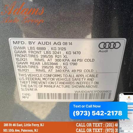2015 Audi Q7 quattro 4dr 3.0T S line Prestige - Buy-Here-Pay-Here! -... for sale in Paterson, PA – photo 19