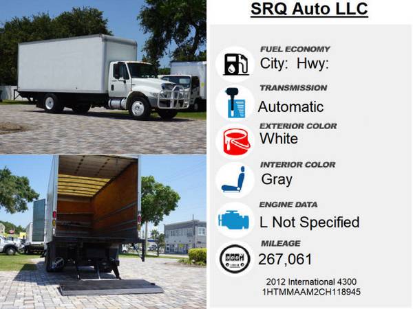 2012 International 4300 20 Box Truck w/Liftgate - cars & for sale in Bradenton, FL – photo 11