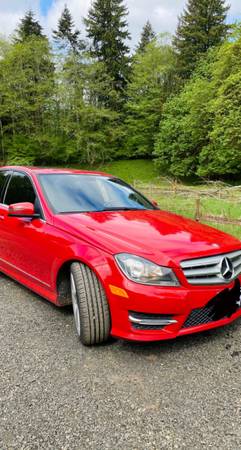 2013 red mercedes-benz c-250 turbo for sale in Rainier, OR – photo 2