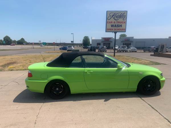 2004 BMW 330CI convertible Only 130K Miles M3 rims Lime green for sale in Osseo, MN – photo 5