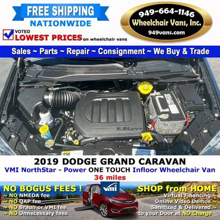 2019 Dodge Grand Caravan SE Plus Wheelchair Van VMI Northstar - Pow for sale in Laguna Hills, CA – photo 11