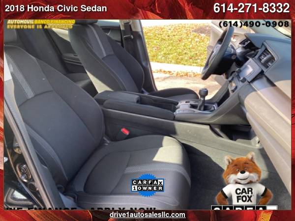2018 Honda Civic Sedan LX Manual - cars & trucks - by dealer -... for sale in Columbus, OH – photo 11