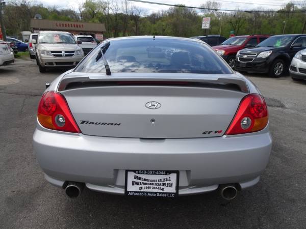 2003 Hyundai Tiburon V6 GT, Low Mileage 90 Days Warranty - cars & for sale in Roanoke, VA – photo 6