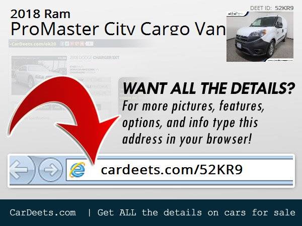 2018 Ram ProMaster City Cargo Van, Bright White - - by for sale in Wall, NJ – photo 24