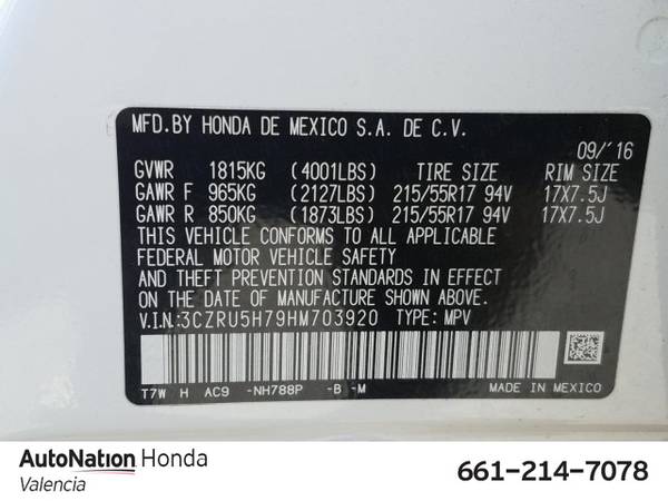 2017 Honda HR-V EX-L Navi SKU:HM703920 SUV for sale in Valencia, CA – photo 24