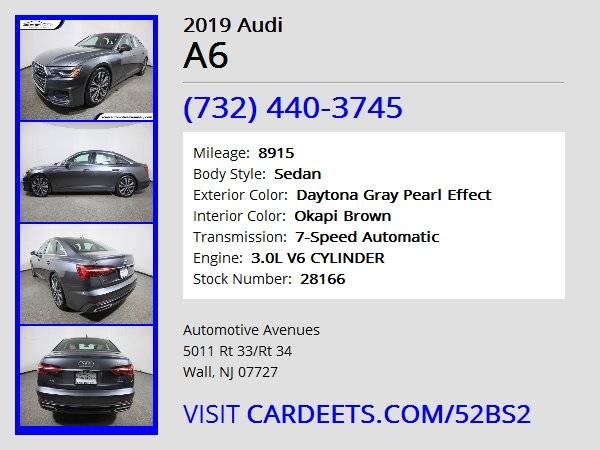 2019 Audi A6, Daytona Gray Pearl Effect - - by dealer for sale in Wall, NJ – photo 22