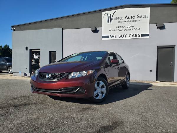 2014 Honda Civic LX 5-Speed - CLEAN CARFAX, LOW MILES, WARRANTY! for sale in Raleigh, NC