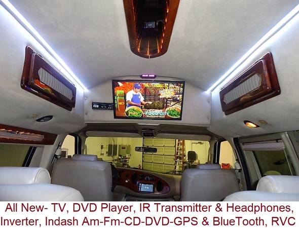 2004 Ford Custom Conversion Van High Top Only 57k miles for sale in Dallas, TX – photo 6