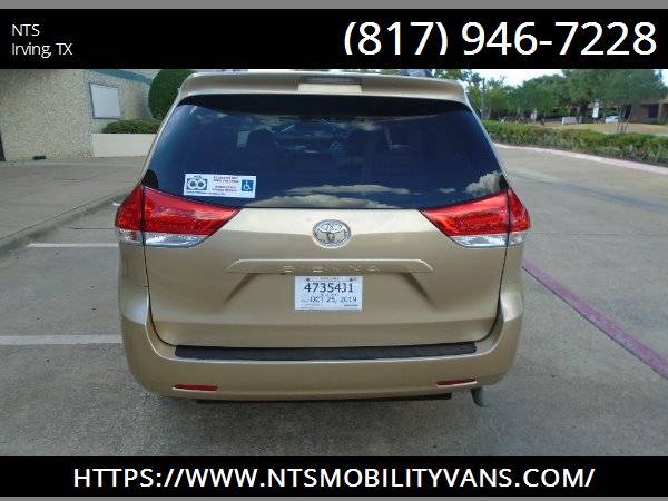 2012 TOYOTA SIENNA MOBILITY HANDICAPPED WHEELCHAIR POWER RAMP VAN for sale in Irving, OK – photo 7
