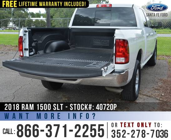 ‘18 Ram 1500 SLT 4WD *** Cruise Control, Camera, Bluetooth *** -... for sale in Alachua, FL – photo 17