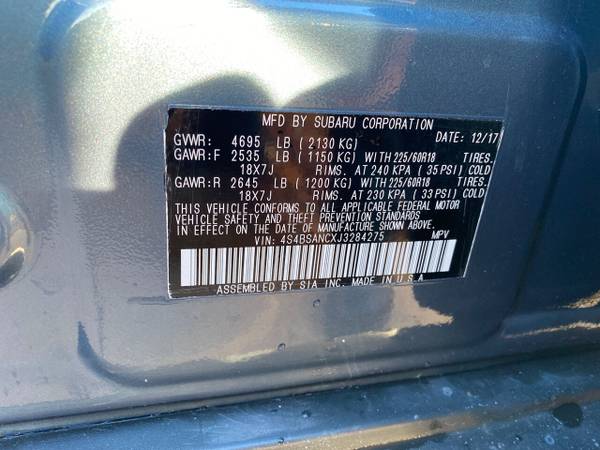 2018 Subaru Outback 2.5i AWD 50th Anniversary - NAVI - 30,000 Miles... for sale in Chicopee, MA – photo 19