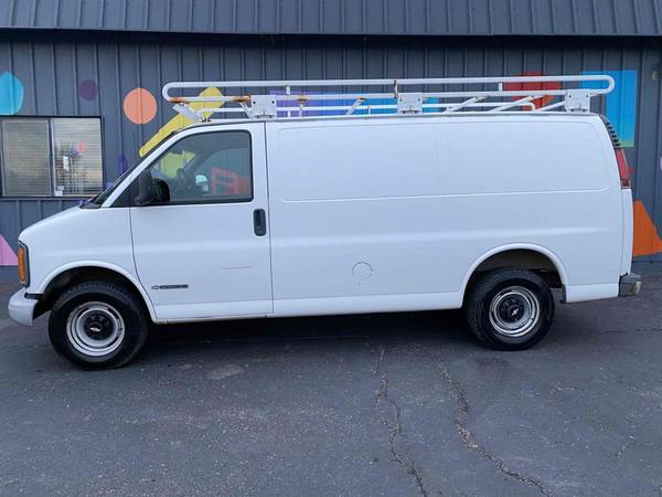 2001 Chevrolet Express Cargo G2500 Ladder Rack Bins And Good Tires -... for sale in Westminster, CO – photo 2