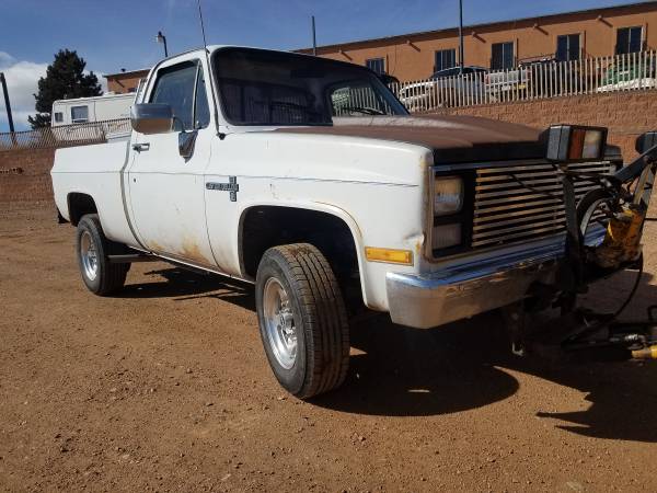 1986 Chevrolet k10 with plow PRICE LOWERED! - - by for sale in Divide, CO – photo 7