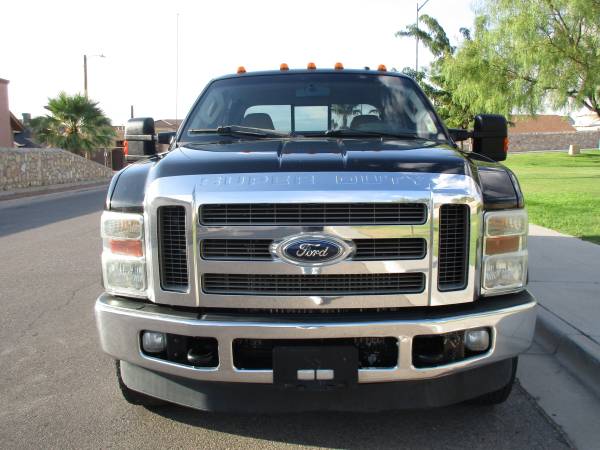 2008 FORD F350 LARIAT DIESEL CREW CAB 4X4 DUALLY W/ GOOSE NECK HITCH! for sale in El Paso, TX – photo 4