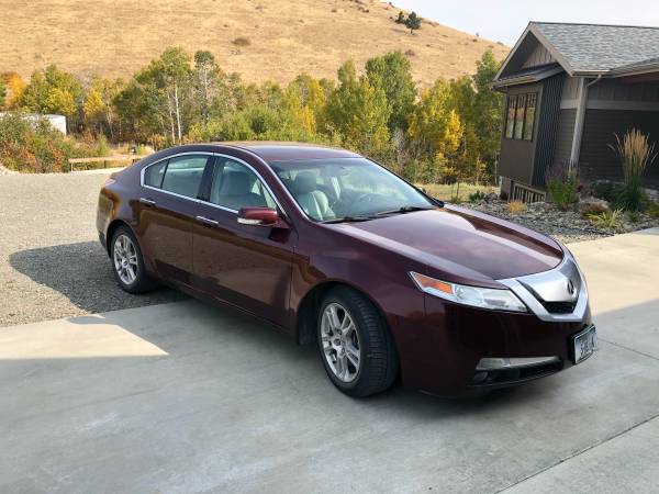2009 Acura TL, Burgundy, 3.5 W/Tech Pkg. FWD 5 speed, V6, Leather -... for sale in Helena, MT – photo 2