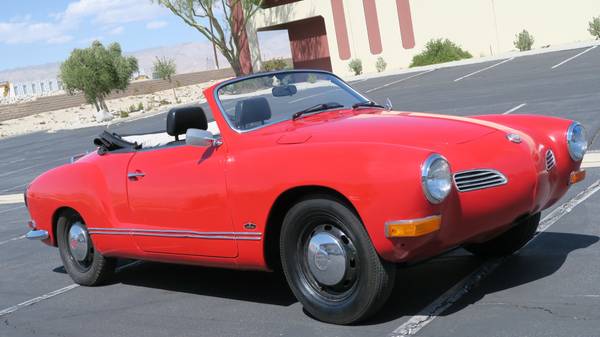 1970 VOLKSWAGEN KARMANN GHIA CONVERTIBLE RARE AUTO 1600! NEW TOP! for sale in Lucerne Valley, CA – photo 2