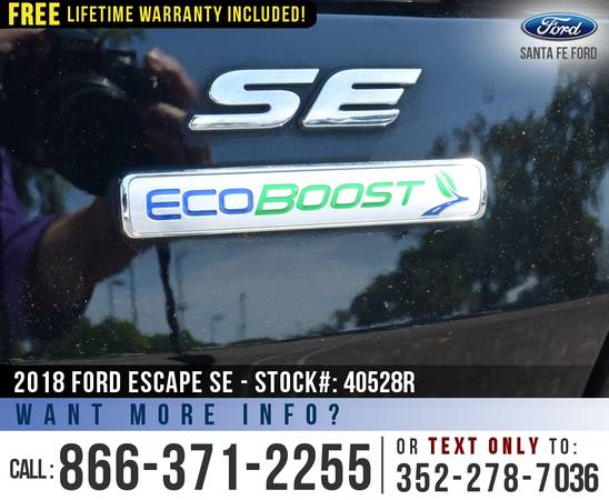 2018 Ford Escape SE Cruise Control - SYNC - Camera - cars & for sale in Alachua, GA – photo 9