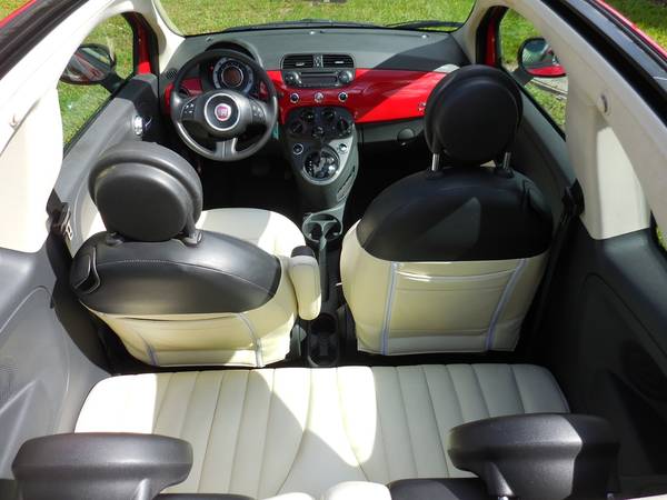 2012 Fiat 500 Convertible 34k Miles Automatic Leather 29/33 mpgs... for sale in Fort Myers, FL – photo 13