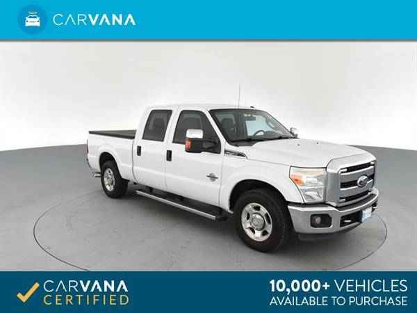 2011 Ford F250 Super Duty Crew Cab XLT Pickup 4D 6 3/4 ft pickup White for sale in Detroit, MI – photo 9