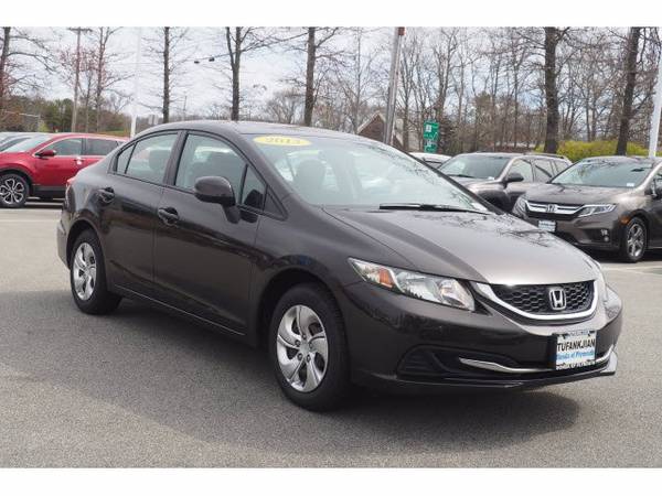 2013 Honda Civic Sdn LX sedan Gray - - by dealer for sale in Plymouth, MA – photo 4