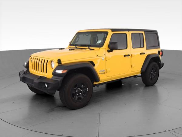 2018 Jeep Wrangler Unlimited All New Sport SUV 4D suv Yellow for sale in Chicago, IL – photo 3