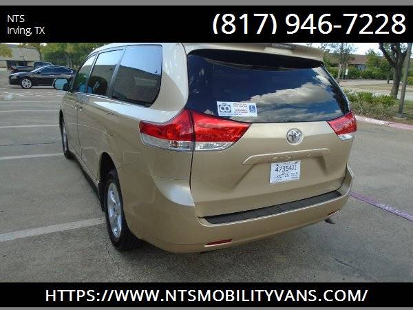 2012 TOYOTA SIENNA MOBILITY HANDICAPPED WHEELCHAIR POWER RAMP VAN for sale in Irving, LA – photo 9