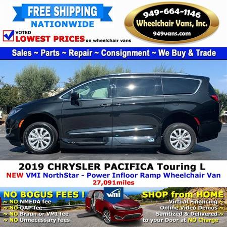 2019 Chrysler Pacifica Touring L Wheelchair Van VMI Northstar - Pow for sale in LAGUNA HILLS, NV – photo 8